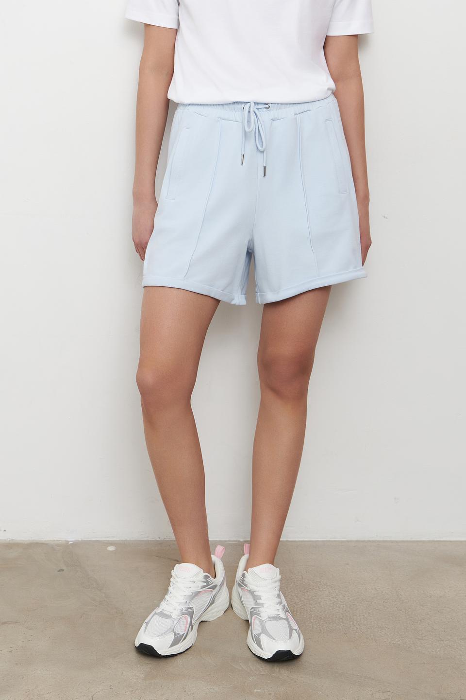 Шорты Pezzo голубые с манжетами