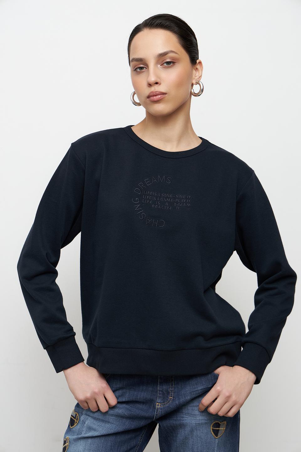 Пуловер Broadway с принтом чёрный