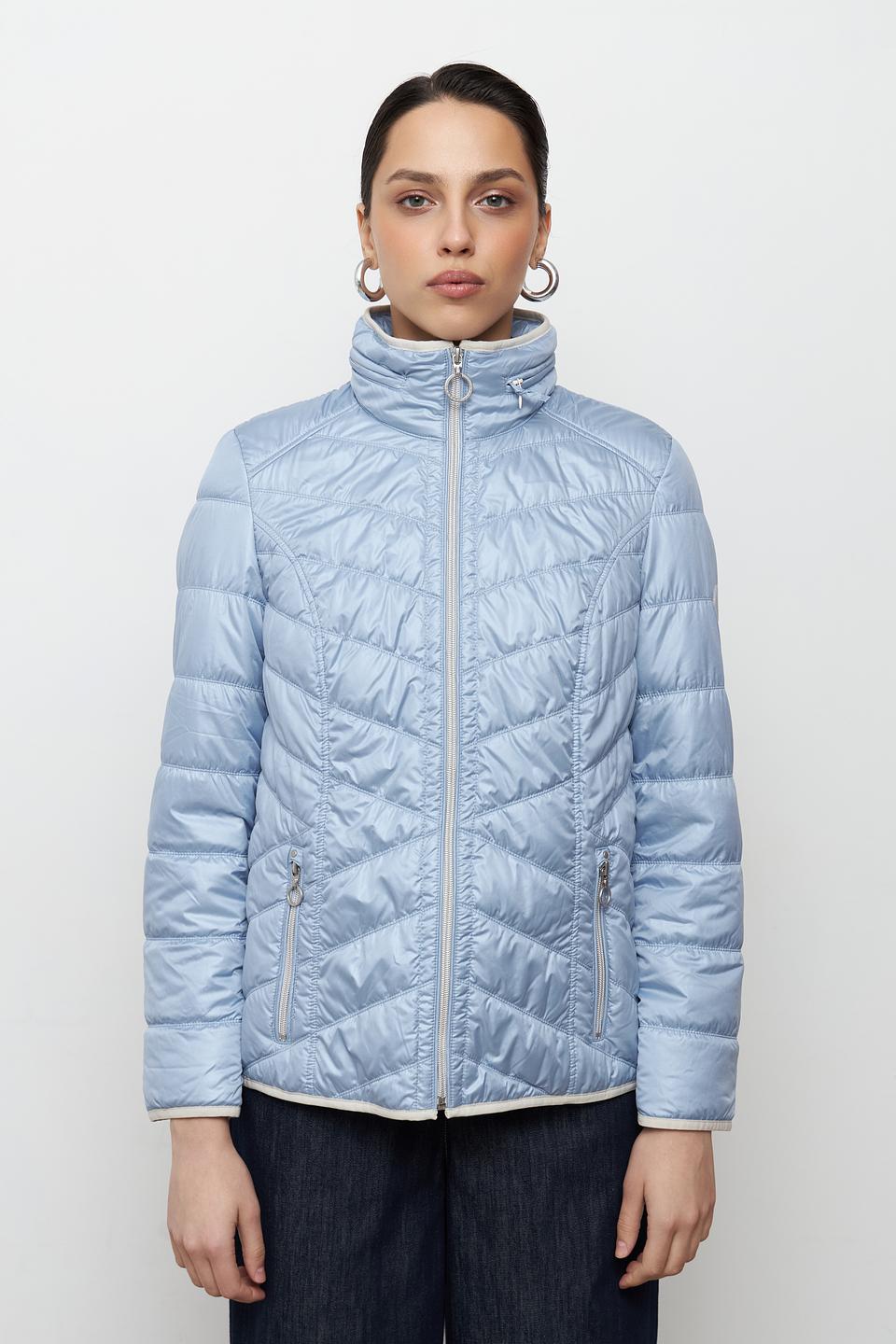 Куртка Lebek стеганая голубая