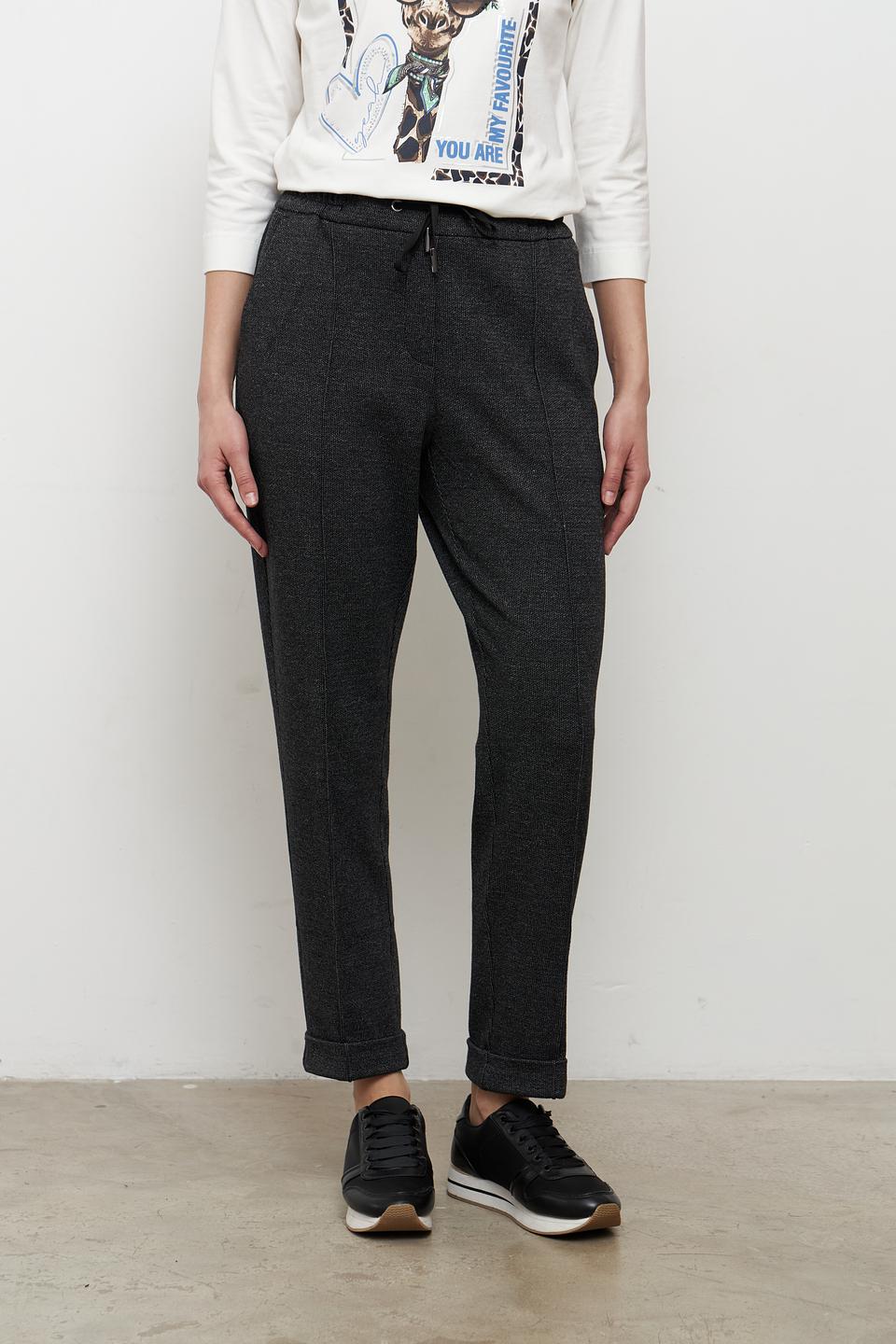 Брюки Betty and Co серые с манжетами