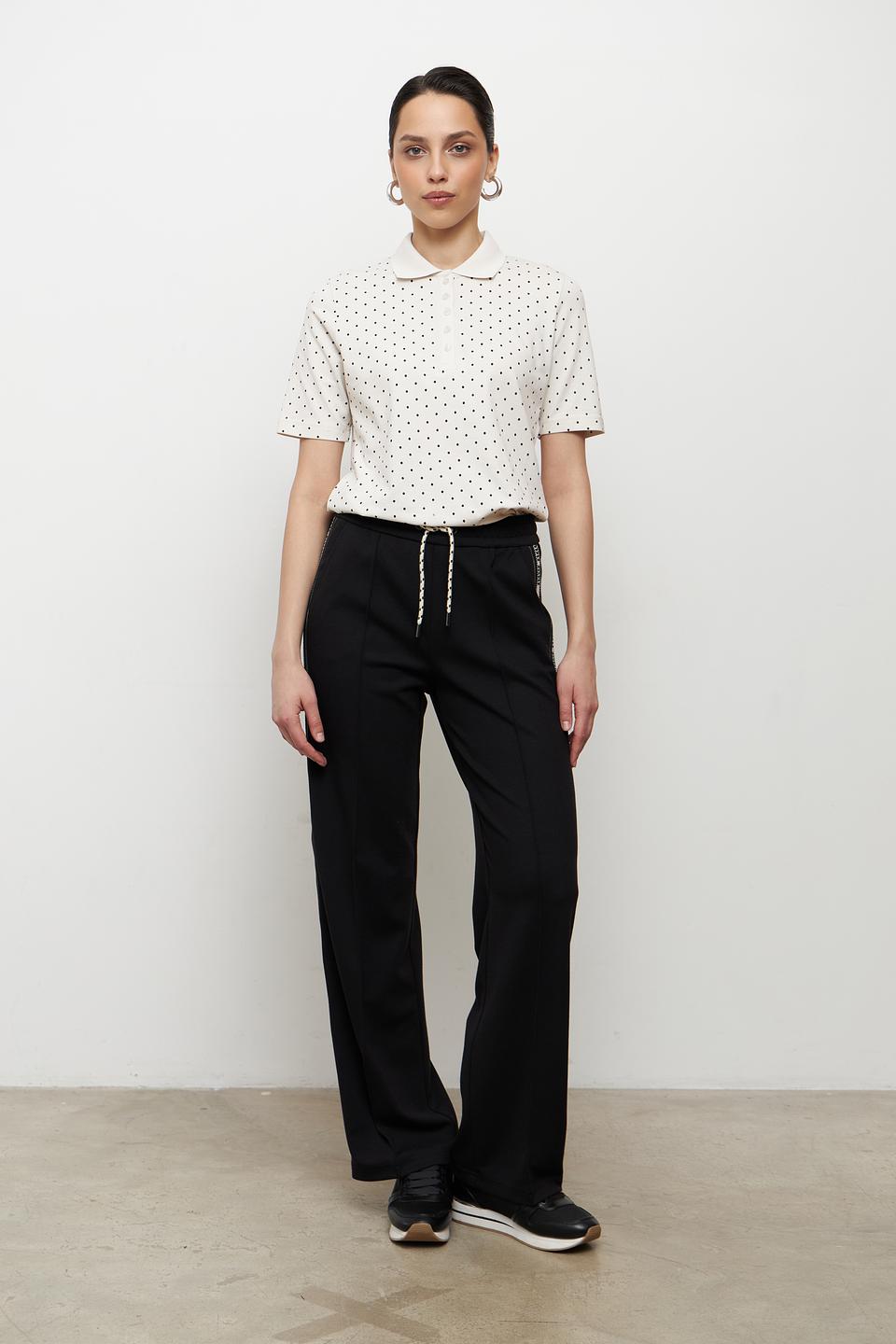 Поло Clarina в горошек