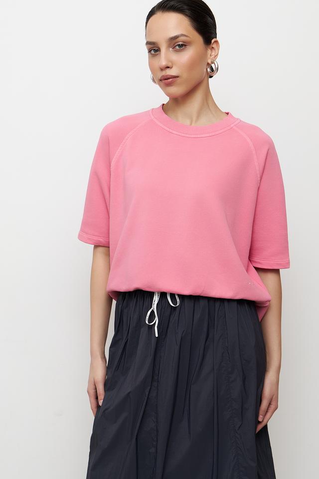 Пуловер Catnoir розовый с коротким рукавом