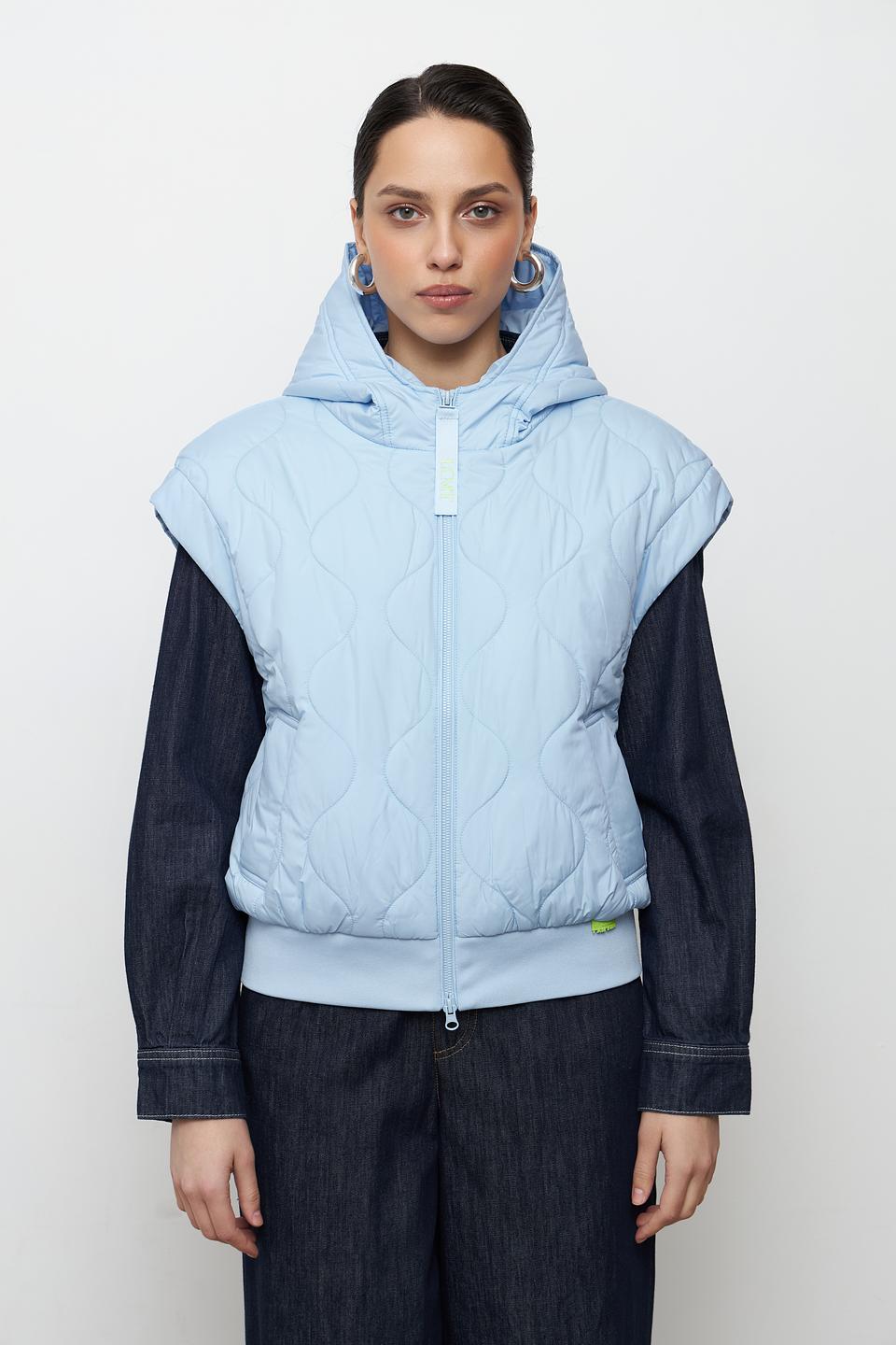 Куртка-жилет Lecomte стеганая голубая