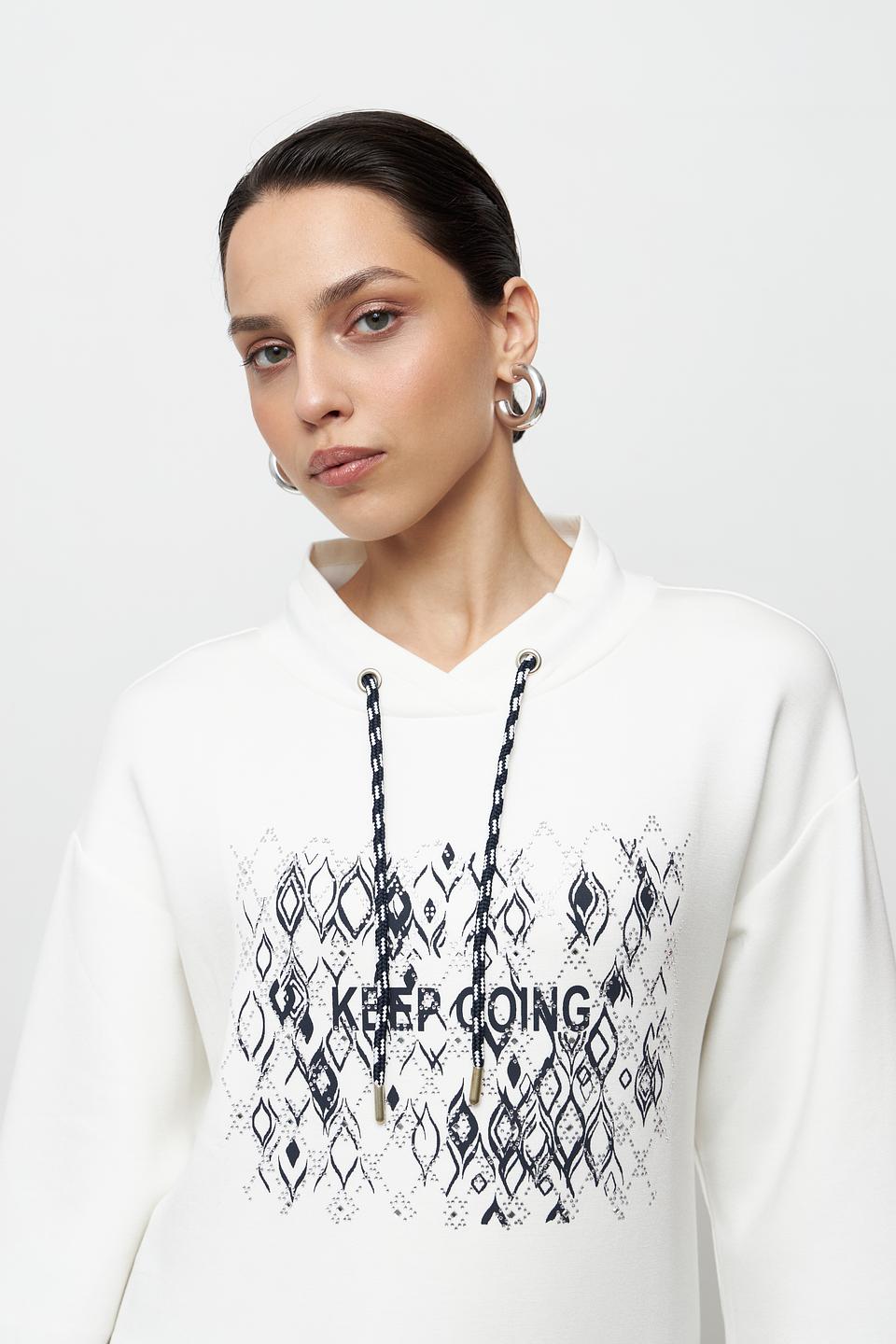 Пуловер Betty Barclay с принтом белый