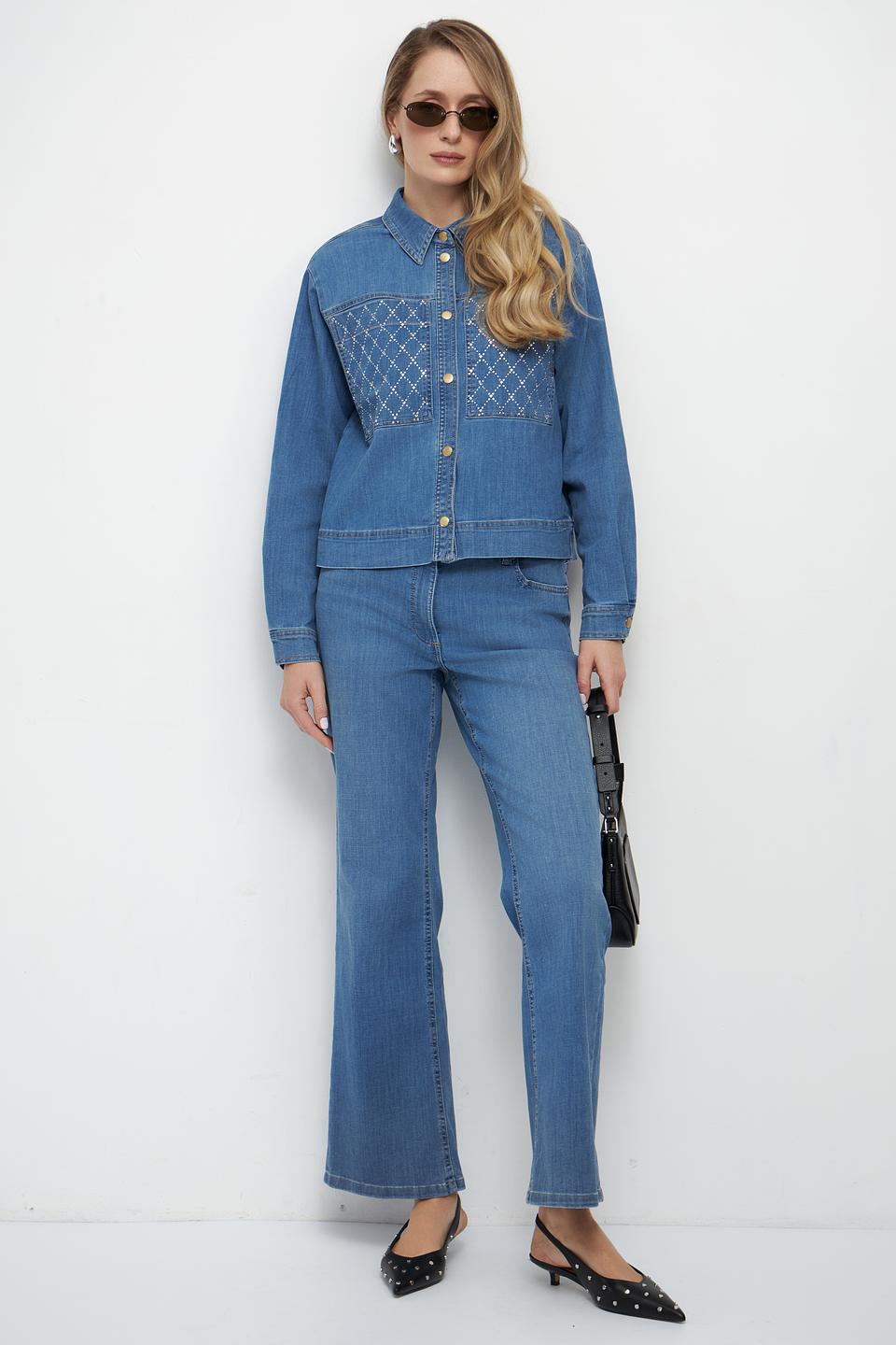 Жакет Betty Barclay деним с вышивкой