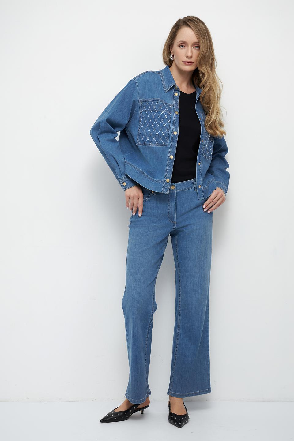 Жакет Betty Barclay деним с вышивкой