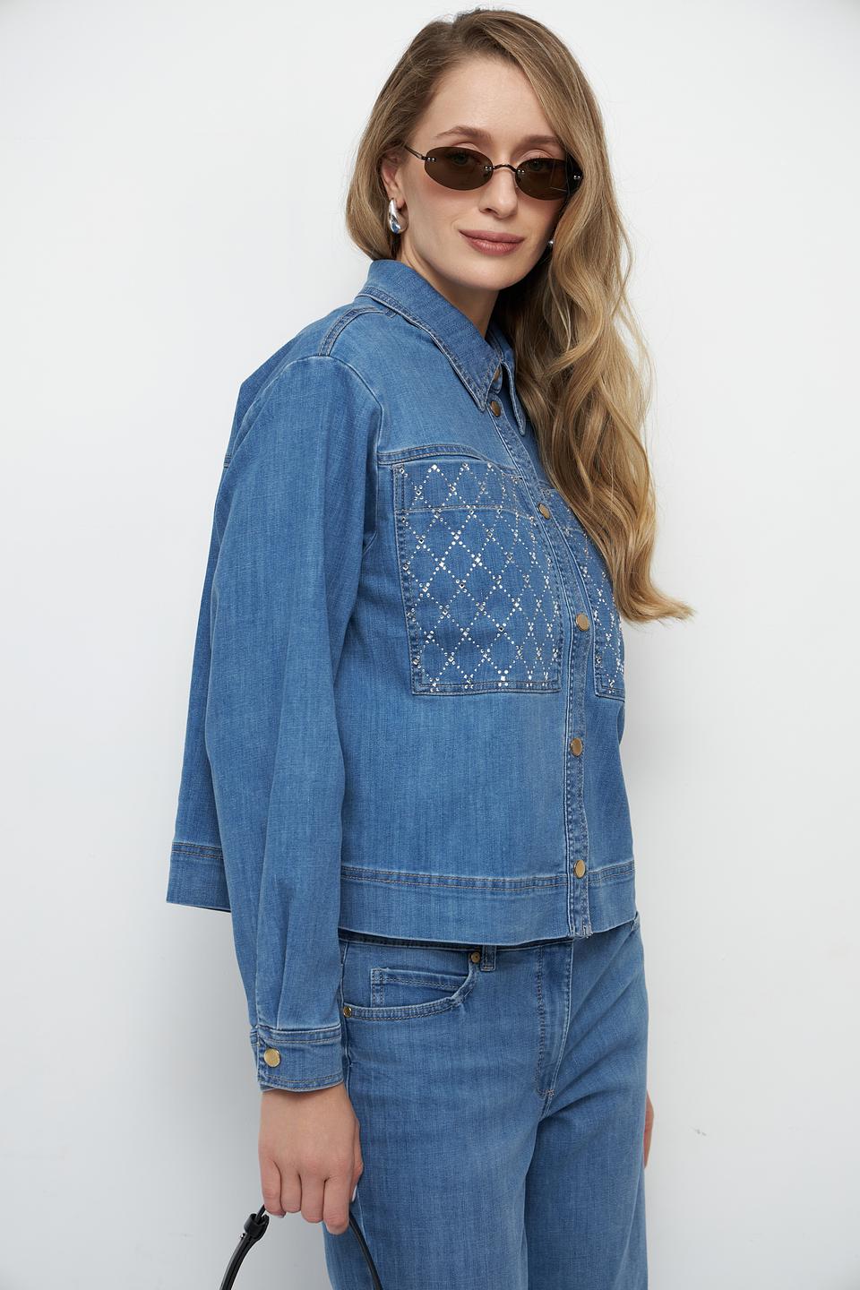 Жакет Betty Barclay деним с вышивкой