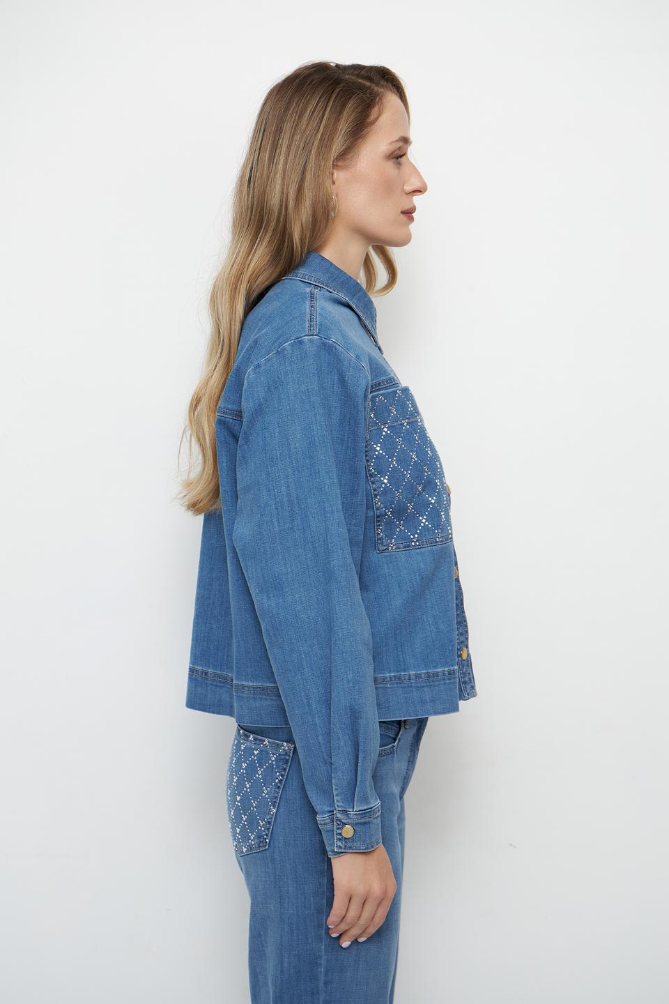 Жакет Betty Barclay деним с вышивкой