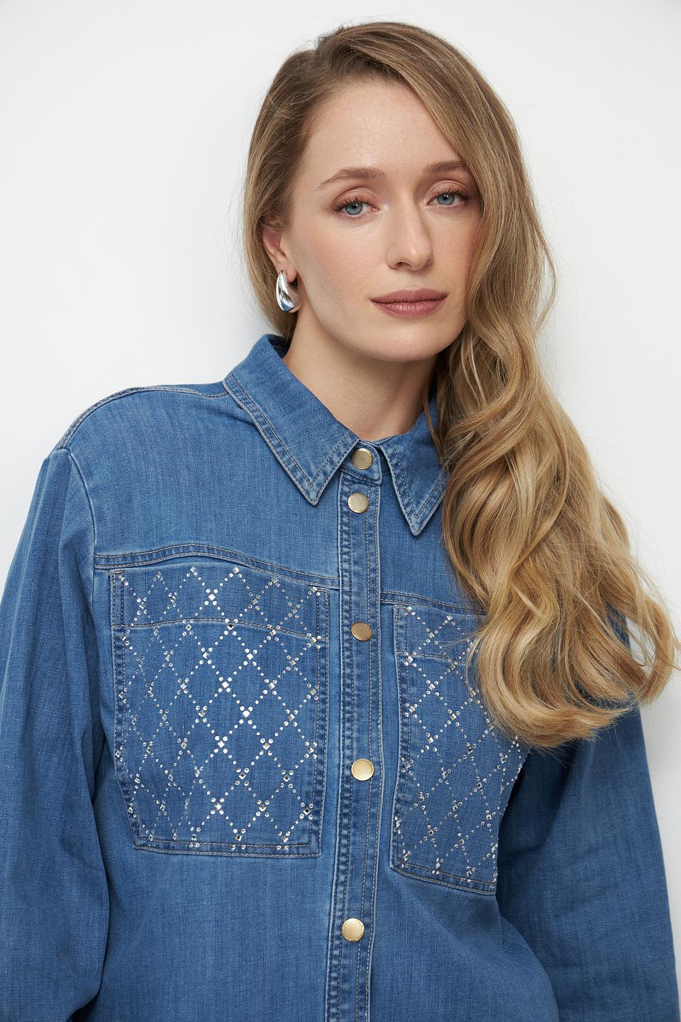 Жакет Betty Barclay деним с вышивкой