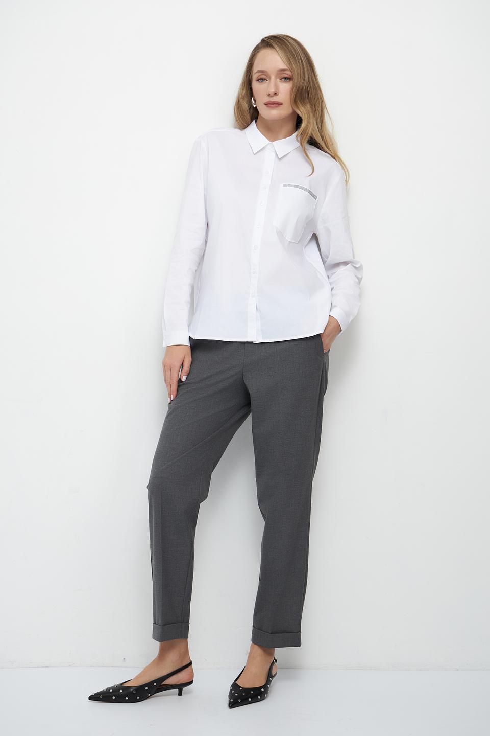 Блуза Betty Barclay белая с карманом