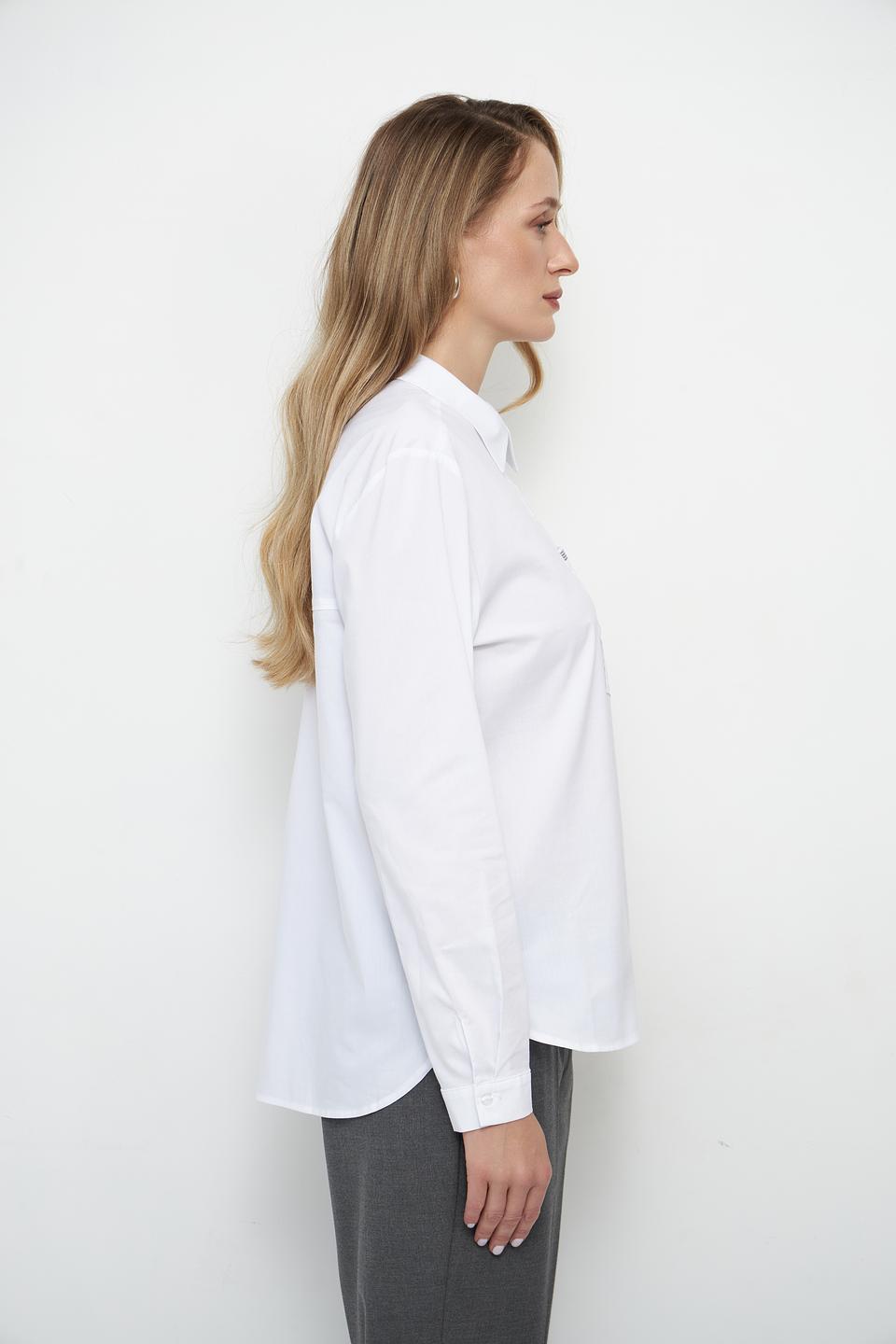 Блуза Betty Barclay белая с карманом