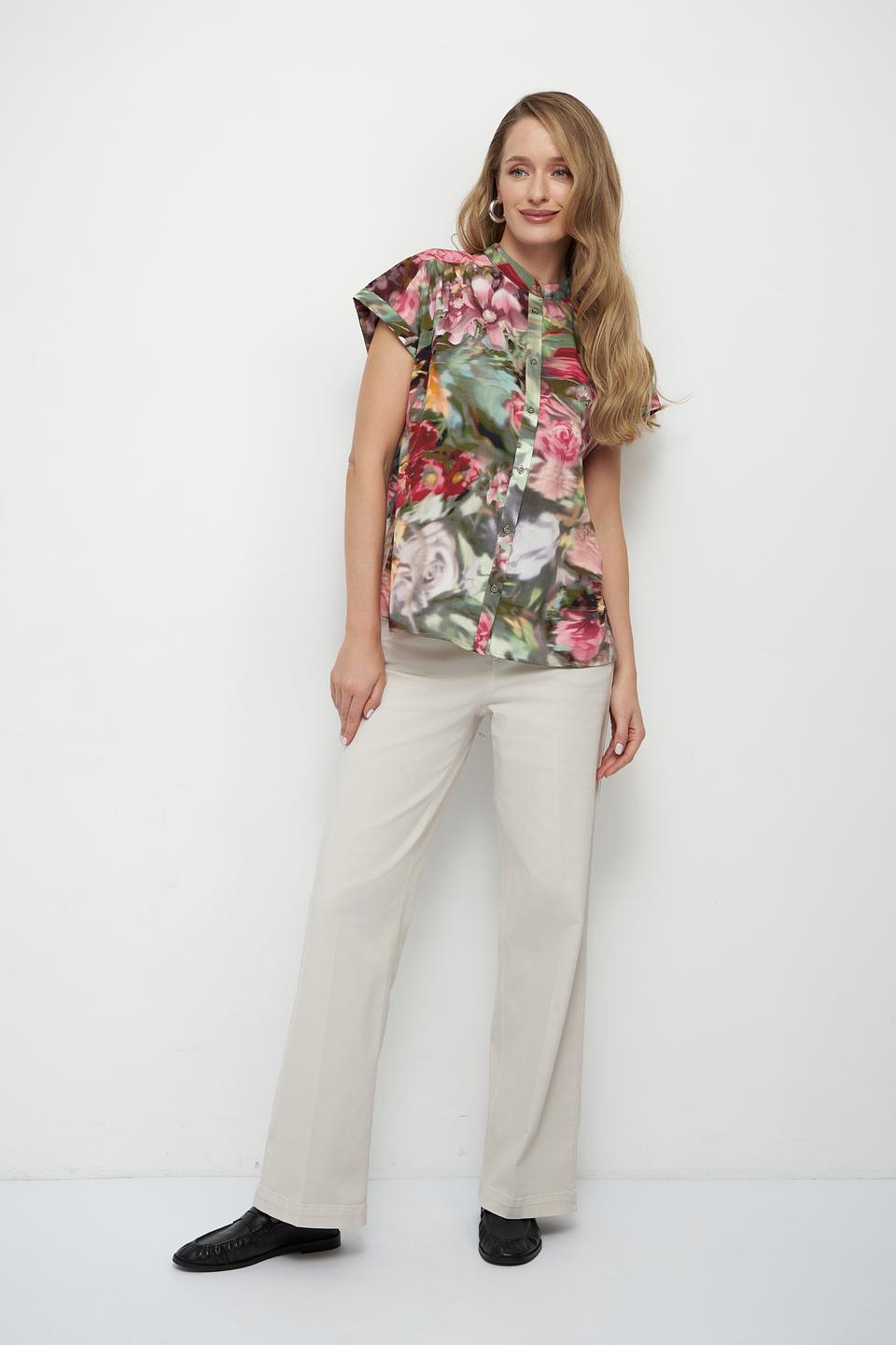 Блуза MORE and MORE с цветочным принтом