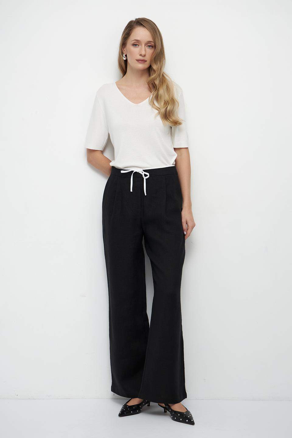 Брюки Electra style чёрные с завязками