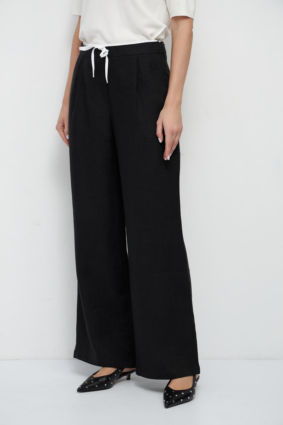 Брюки Electra style чёрные с завязками