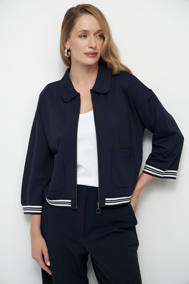 Жакет Betty Barclay темно-синий с полосками