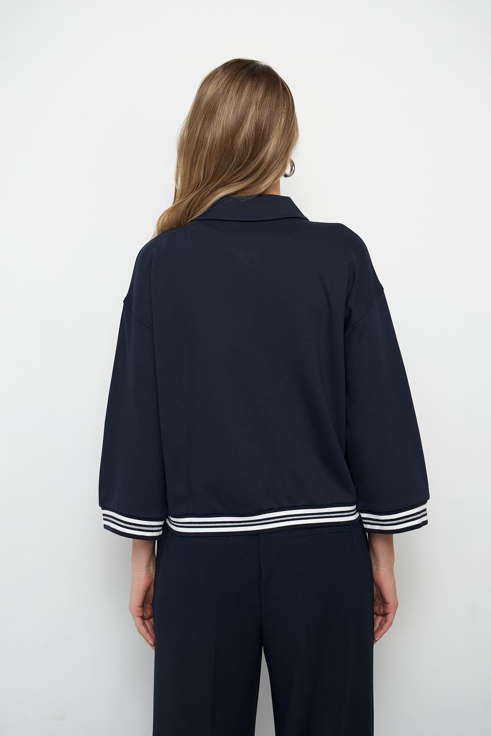 Жакет Betty Barclay темно-синий с полосками