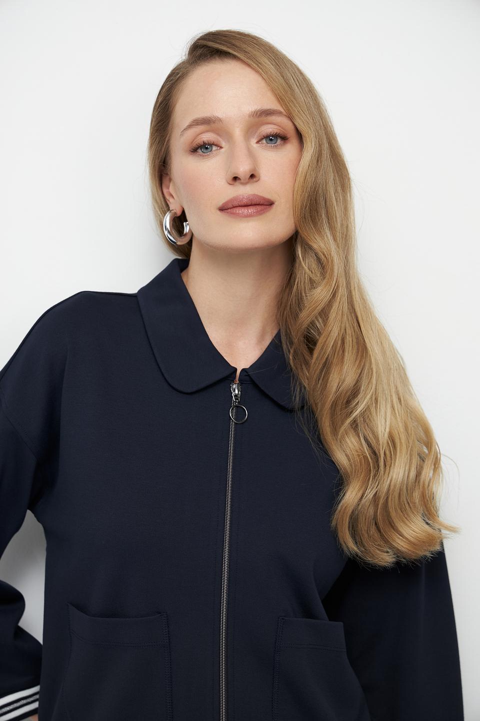 Жакет Betty Barclay темно-синий с полосками