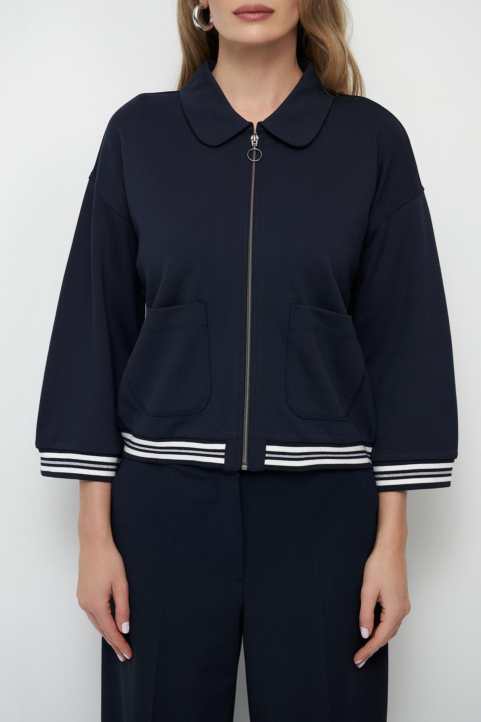 Жакет Betty Barclay темно-синий с полосками