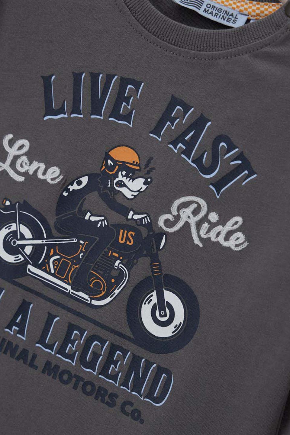 Футболка Original Marines с принтом "Мотоцикл"