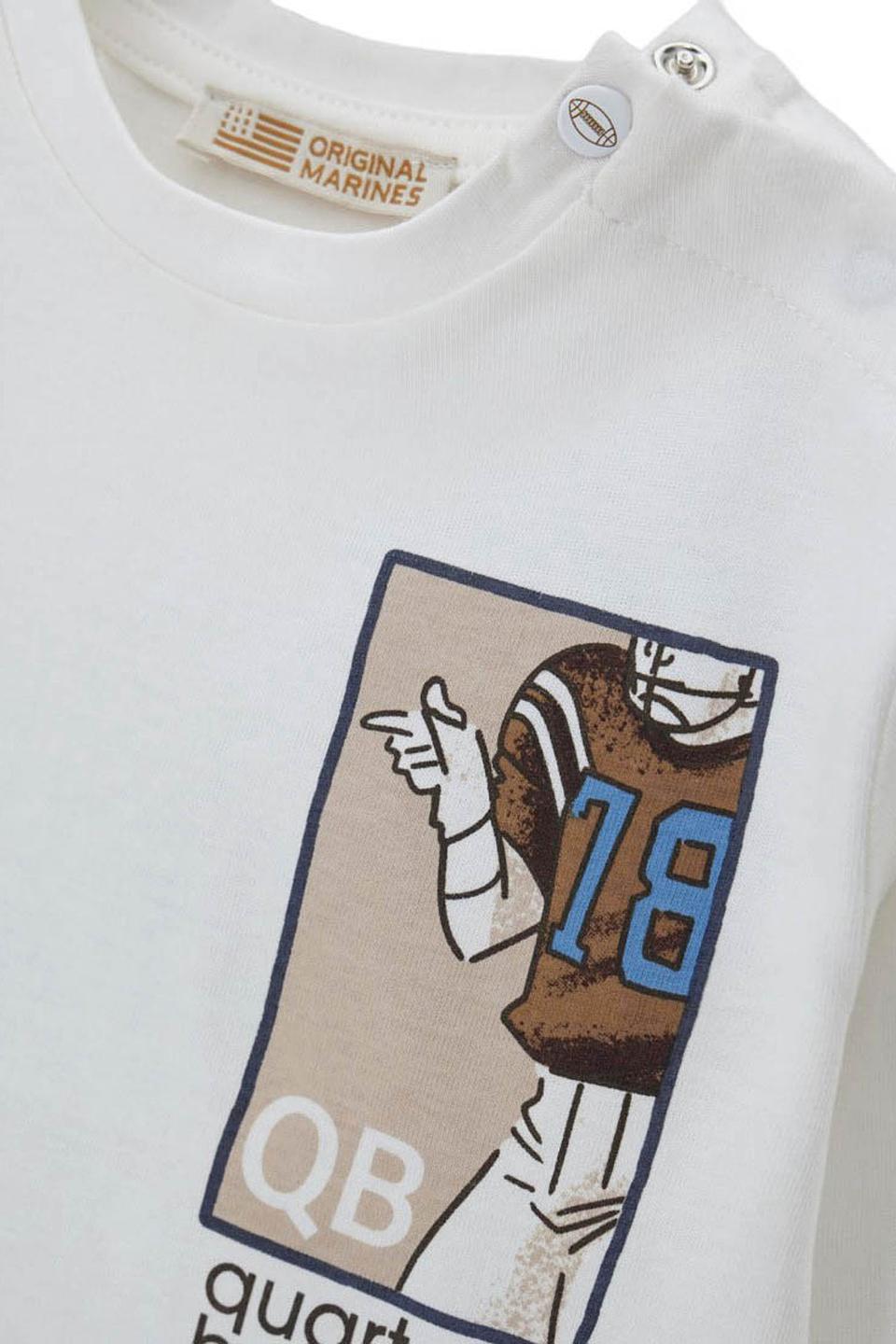 Рубашка Original Marines с принтом QB белый