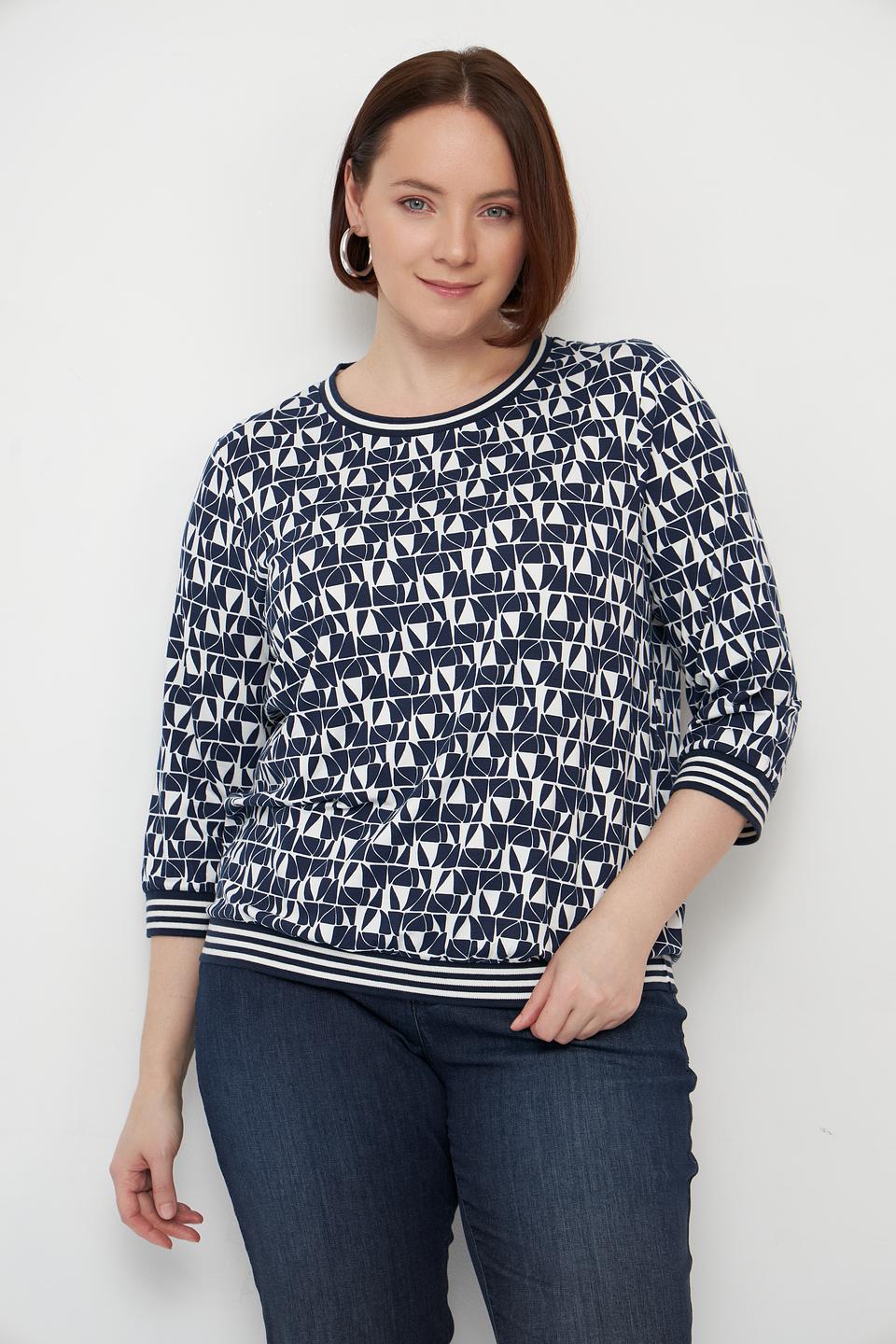Блуза Olsen с геометрическим принтом