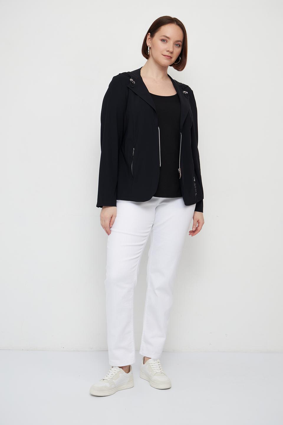 Жакет Doris Streich чёрный с молнией