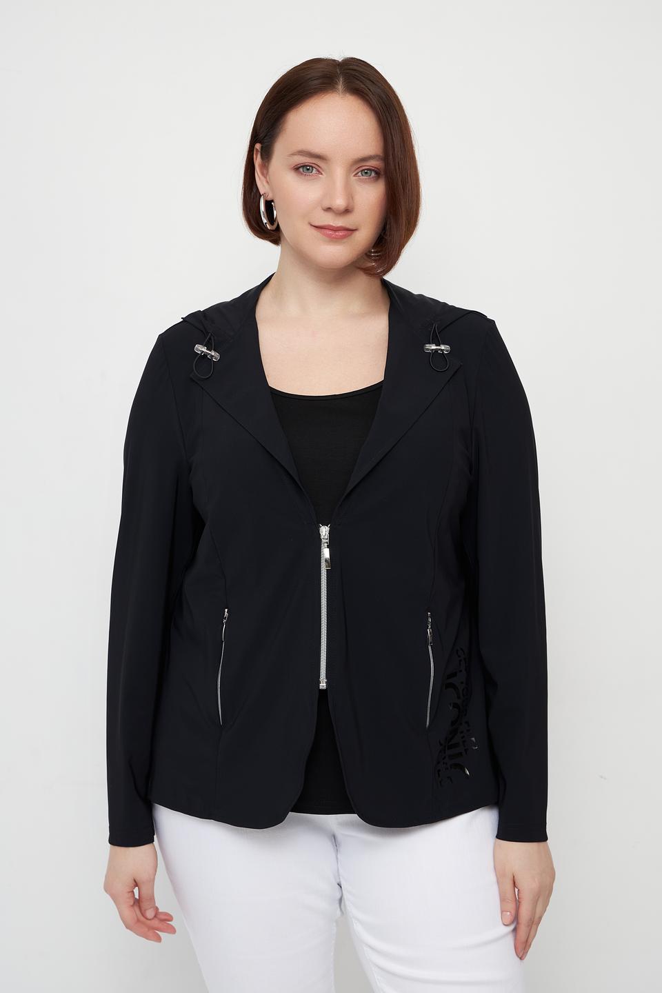 Жакет Doris Streich чёрный с молнией