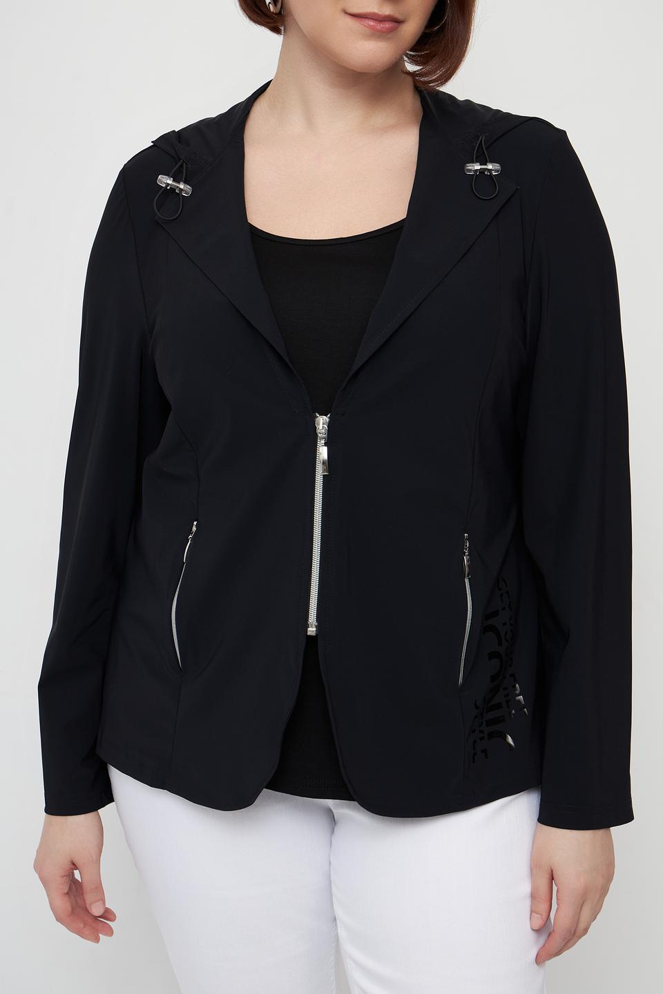 Жакет Doris Streich чёрный с молнией