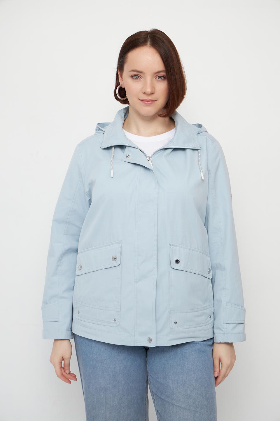Куртка Lebek голубая с капюшоном