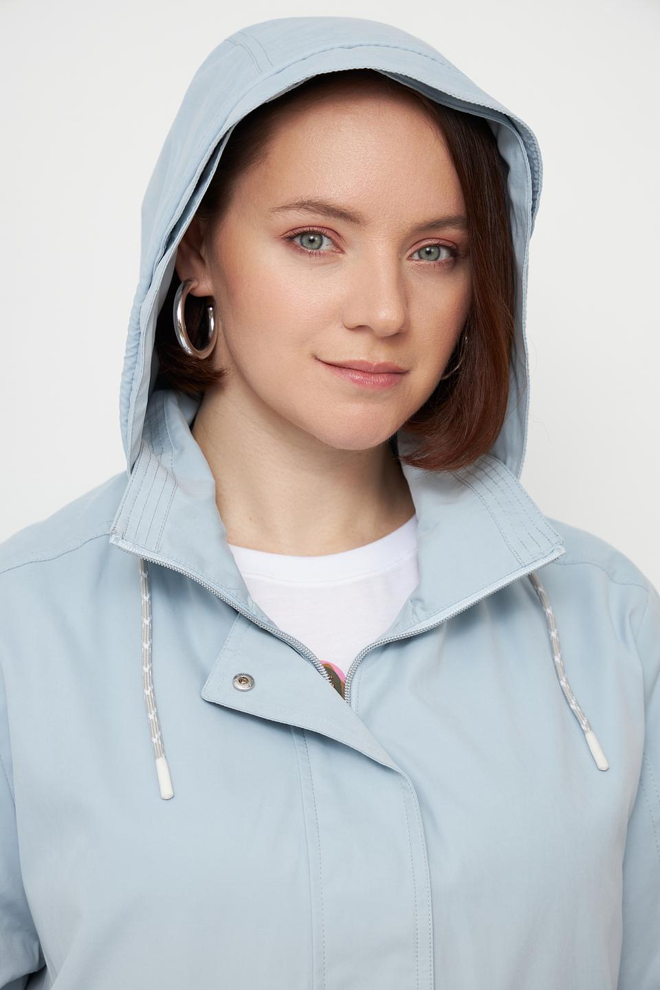 Куртка Lebek голубая с капюшоном