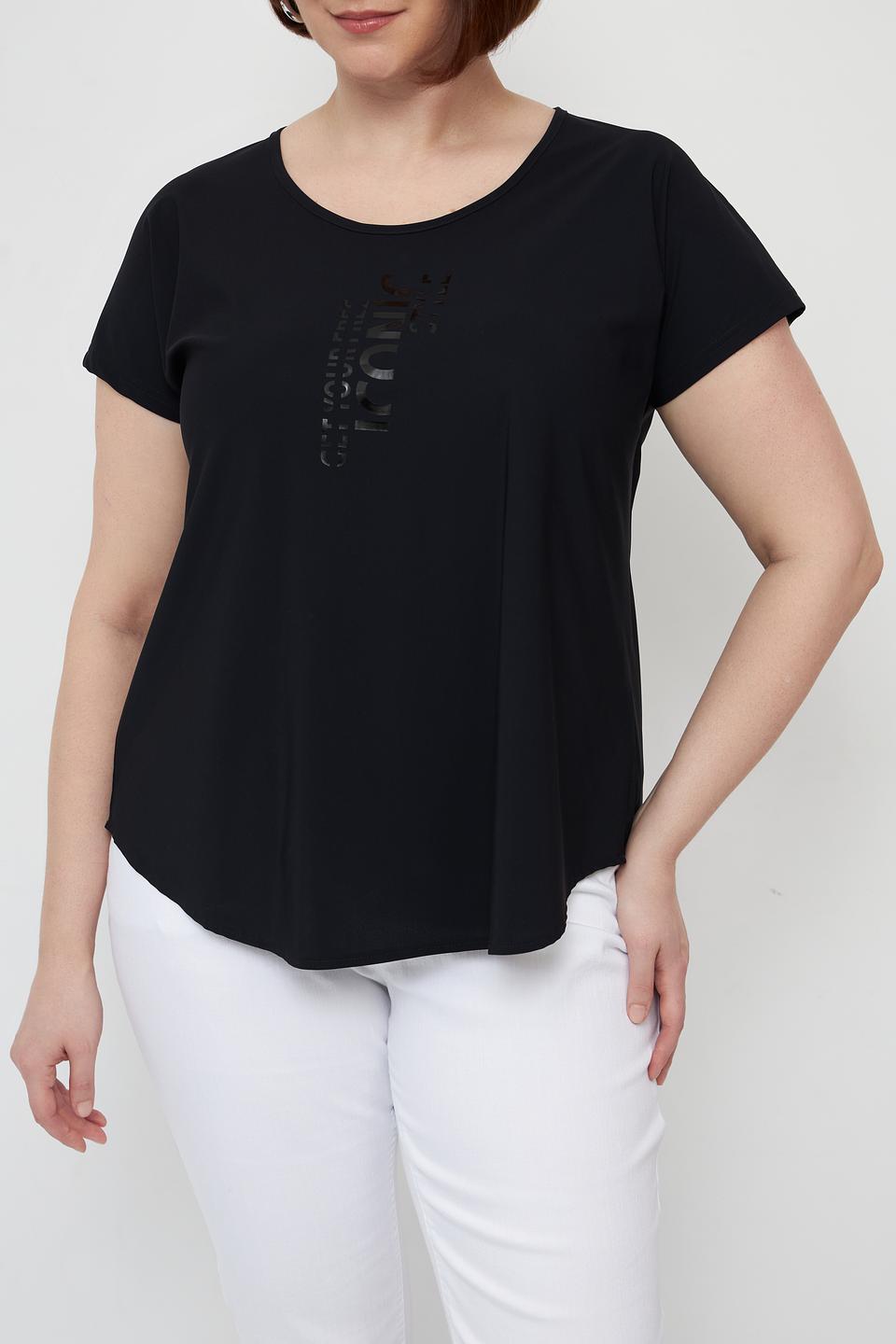 Футболка Doris Streich с логотипом чёрная