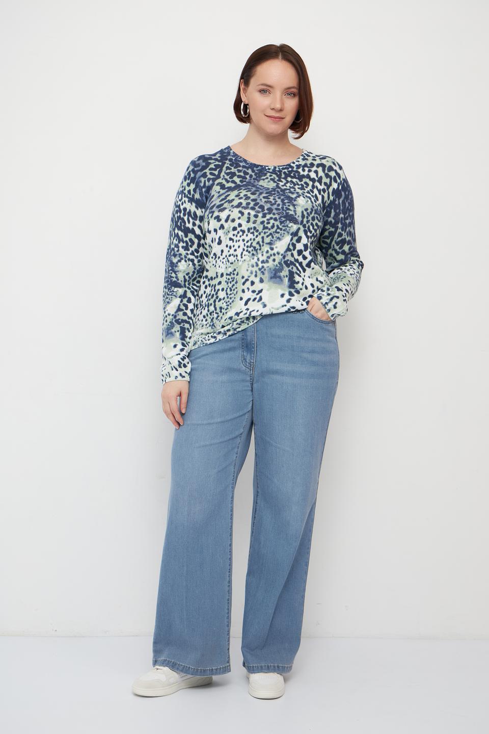 Пуловер Olsen с леопардовым принтом