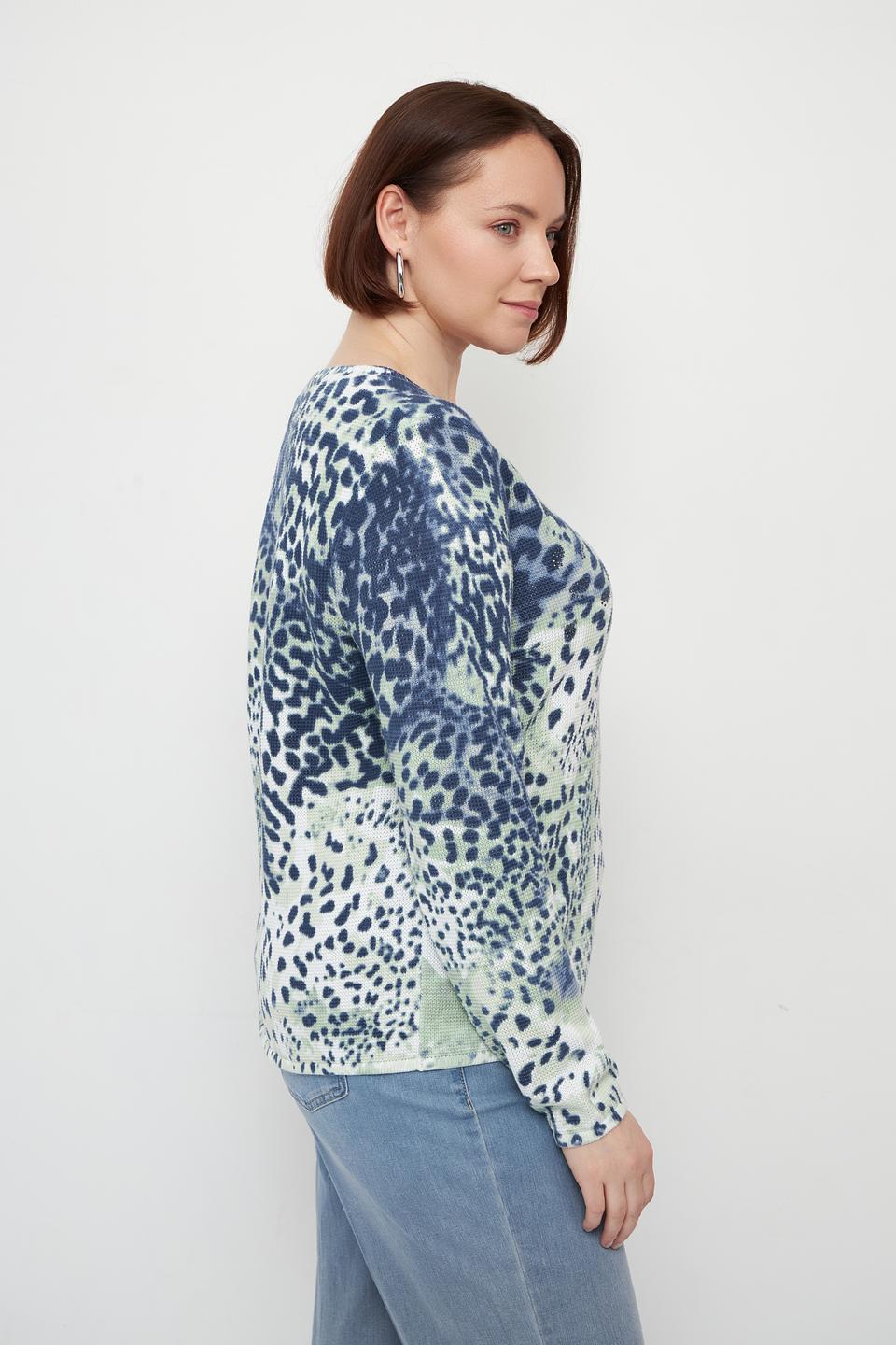Пуловер Olsen с леопардовым принтом