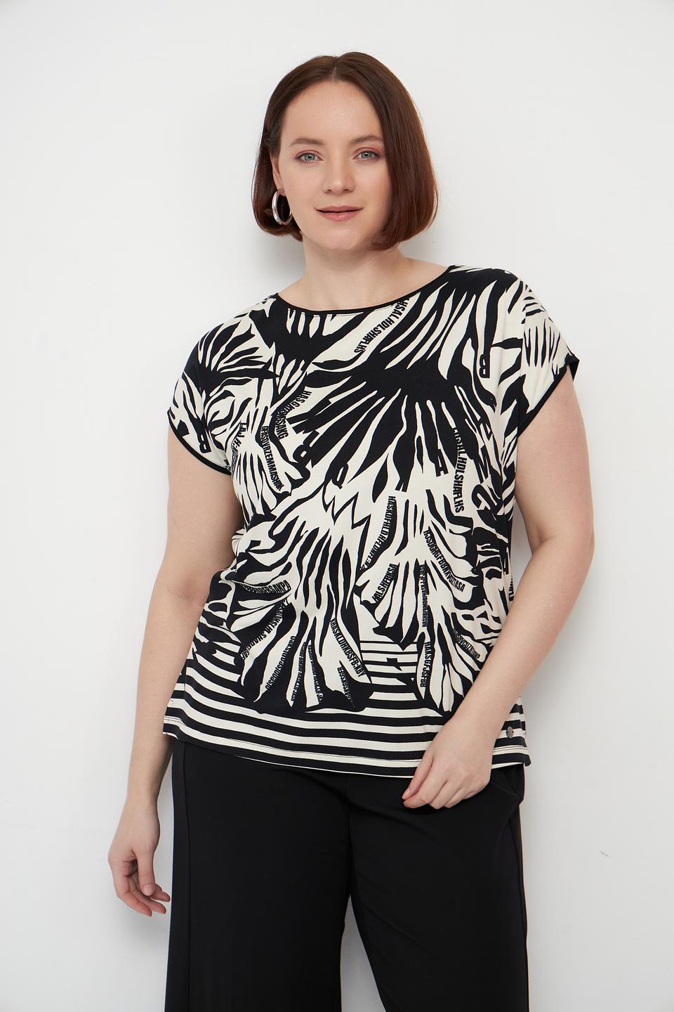 Футболка Lebek с принтом