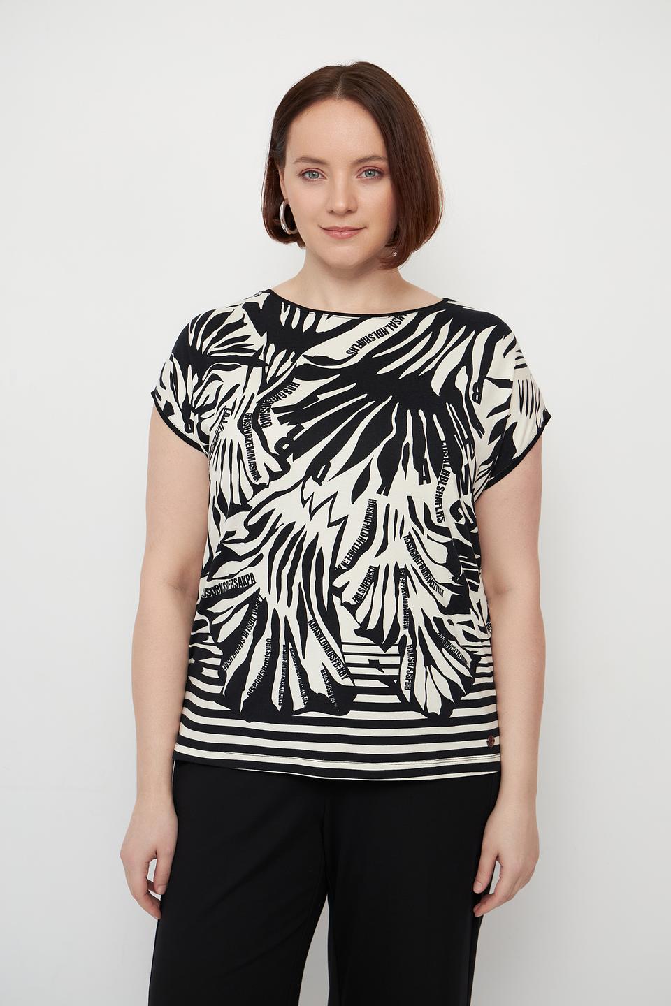 Футболка Lebek с принтом