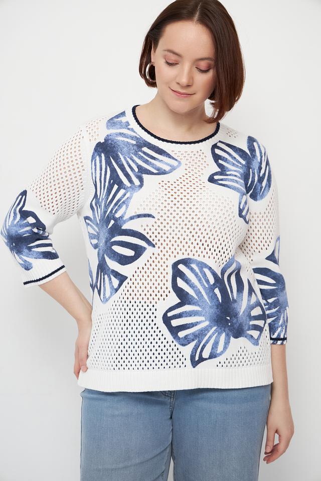 Пуловер Olsen с тропическим принтом