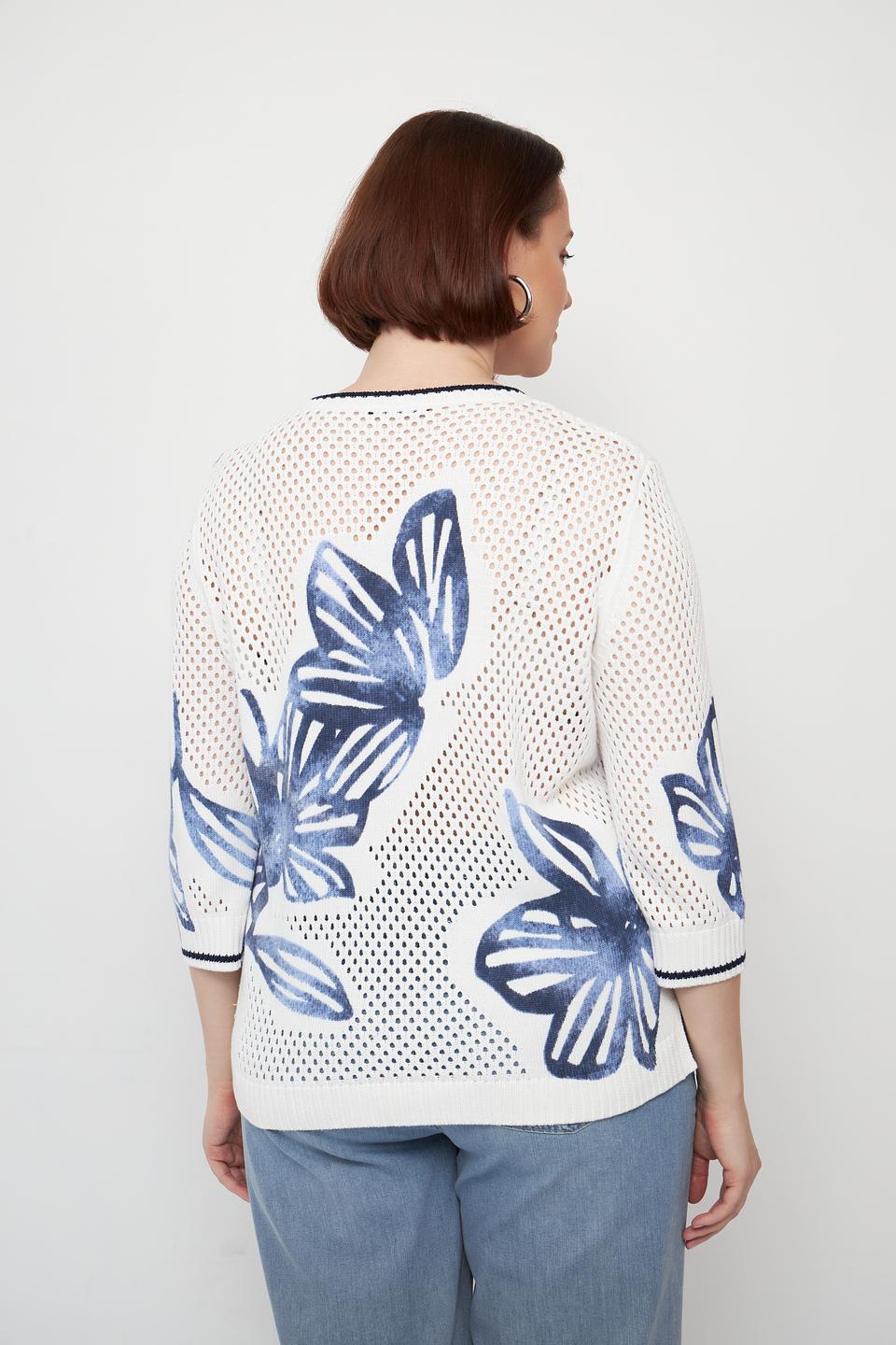 Пуловер Olsen с тропическим принтом