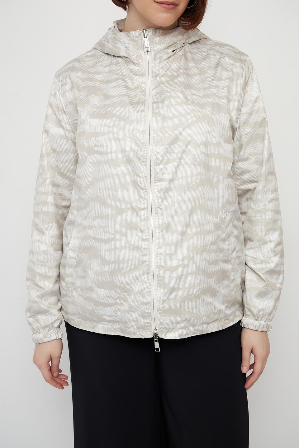 Куртка Lebek женская бежевая с капюшоном