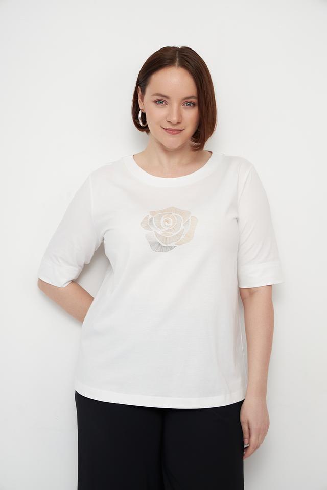 Футболка Bianca с розой
