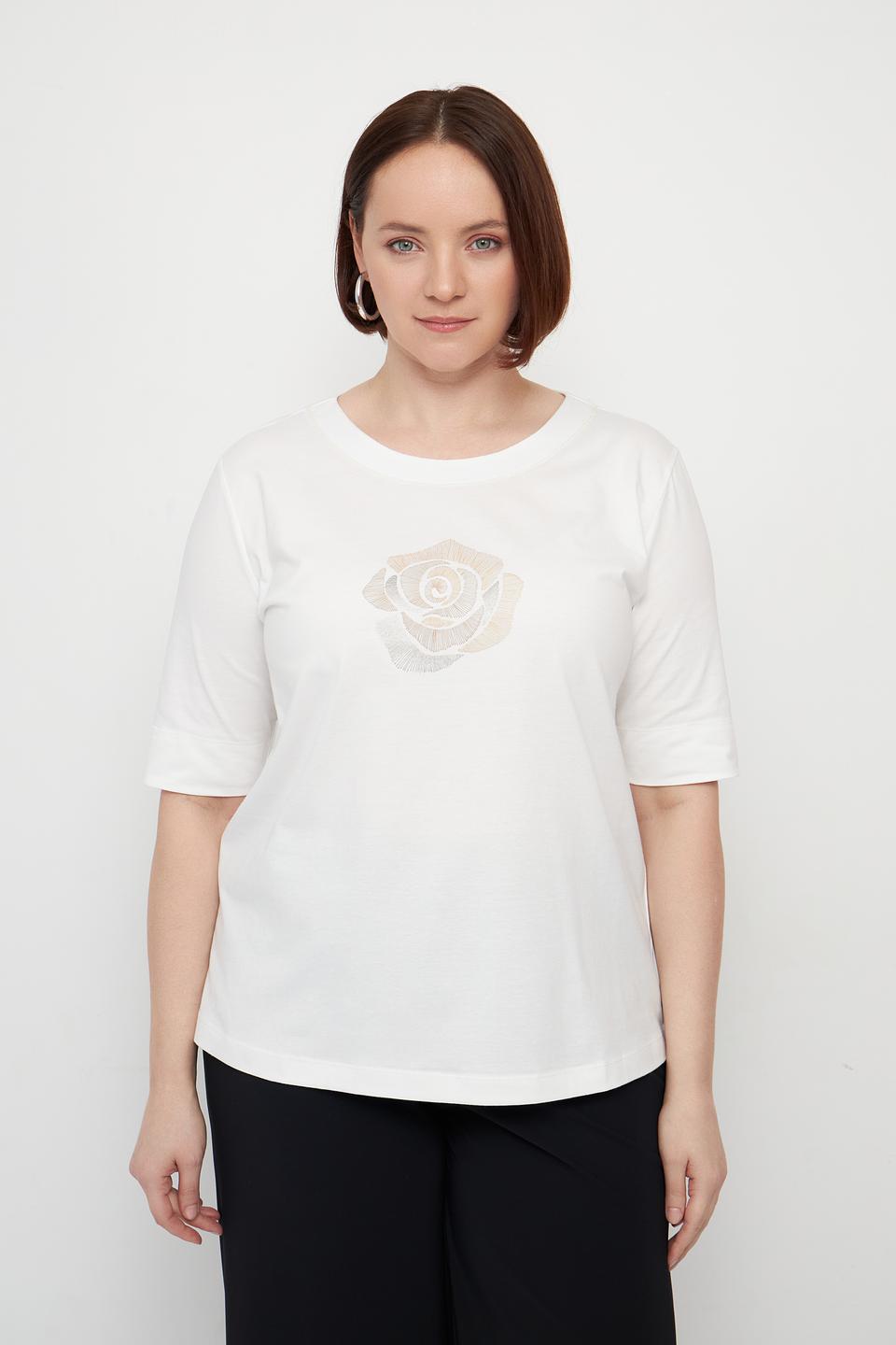 Футболка Bianca с розой