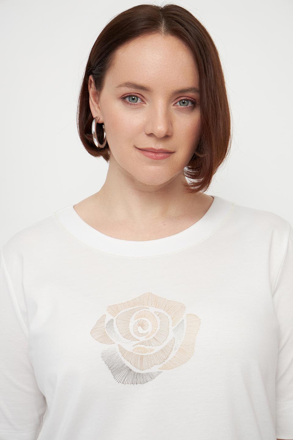 Футболка Bianca с розой