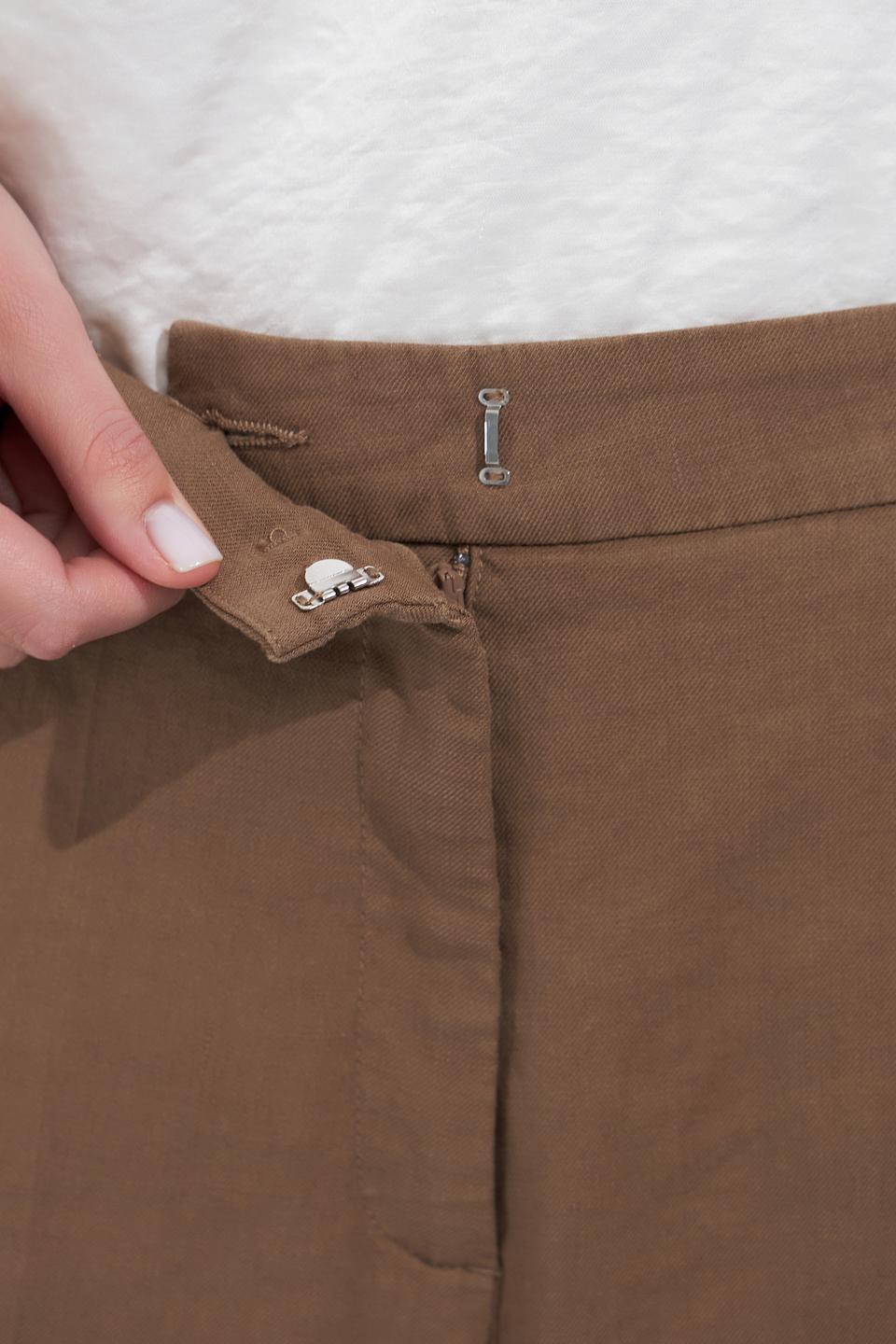 Брюки Cambio коричневые палаццо