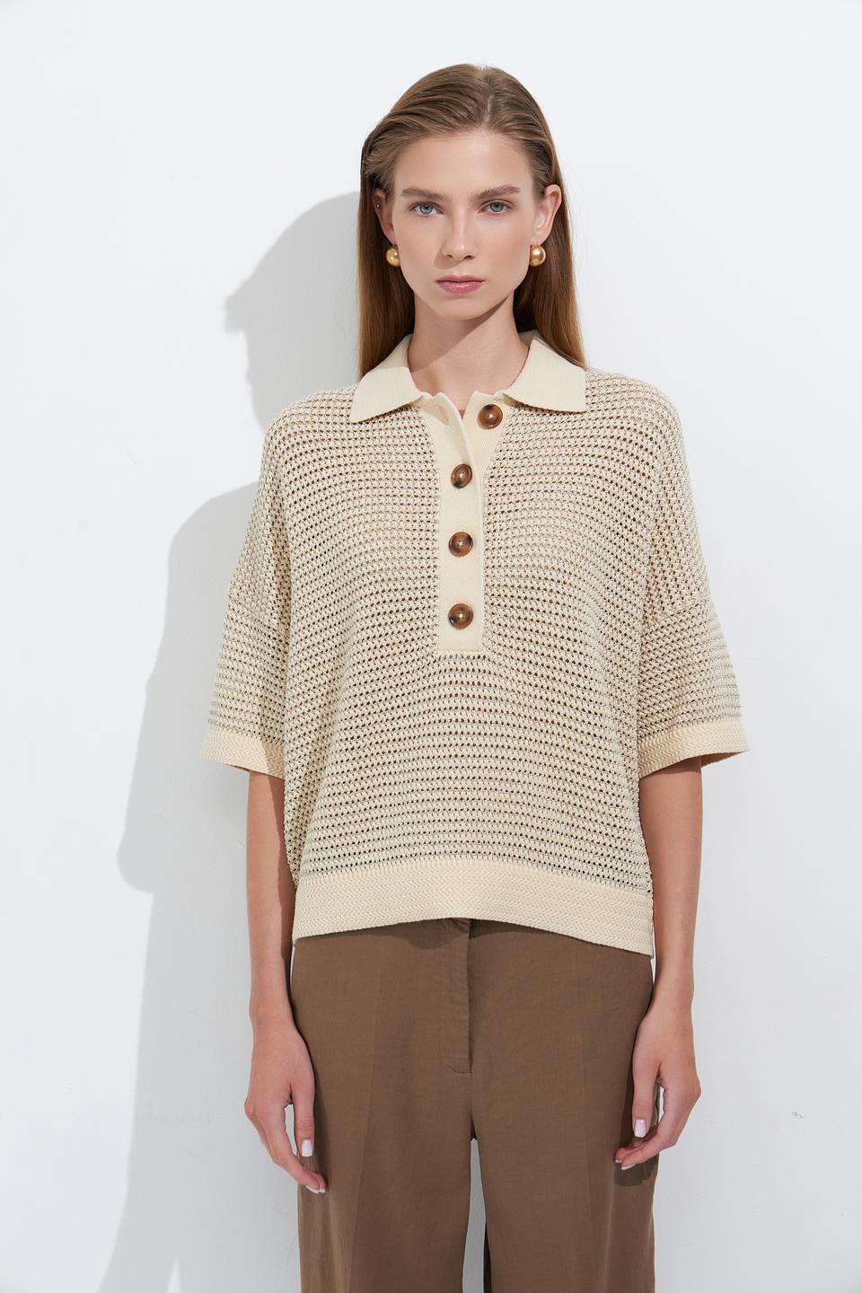 Пуловер Marc Aurel с воротником-поло