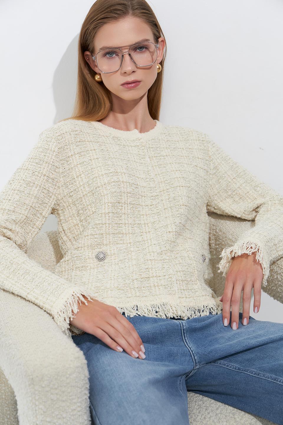 Жакет Marc Aurel с бахромой