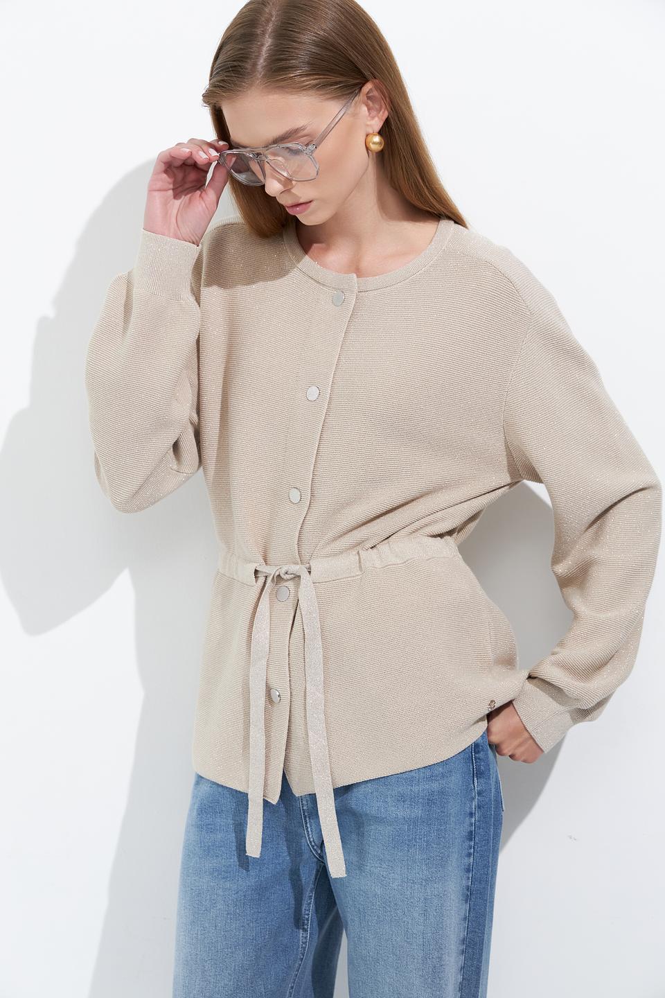 Жакет Monari с поясом бежевый