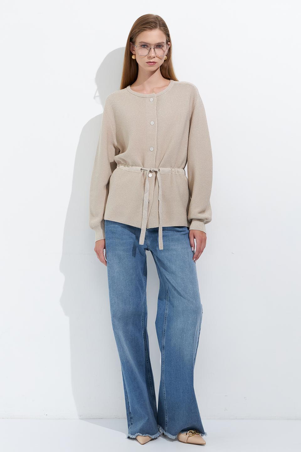 Жакет Monari с поясом бежевый