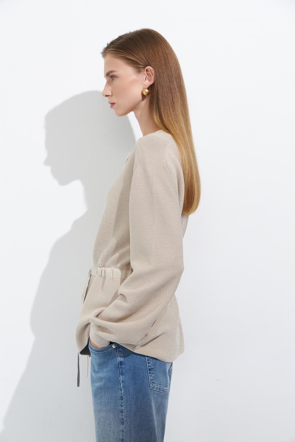 Жакет Monari с поясом бежевый