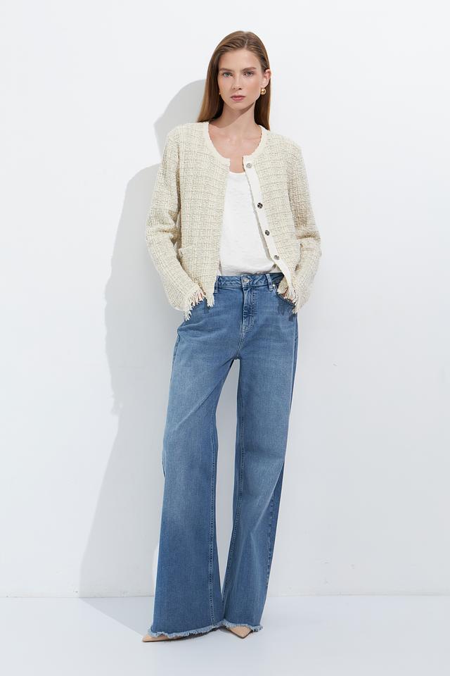 Джинсы клеш Monari голубые