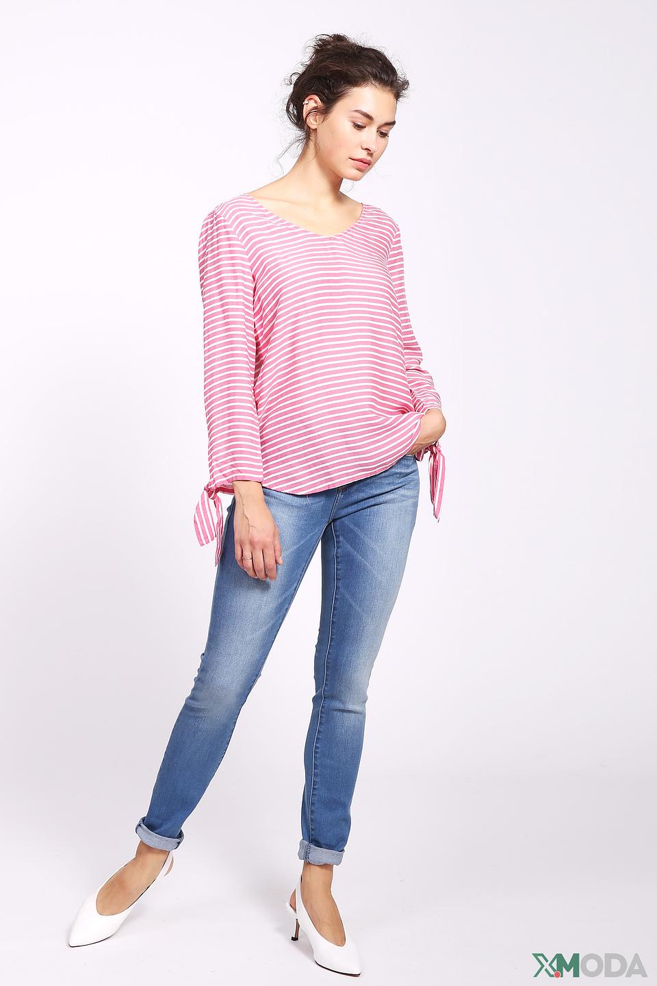 Джинсы Pezzo с потертостями голубые