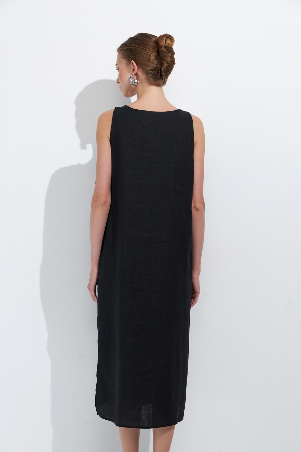 Платье Electra style льняное бежевое